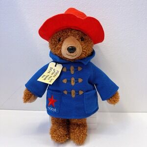 Paddington Bear Plush 14" Collectible Stuff Animal Toy YOTTOY Blue Coat Red Hat